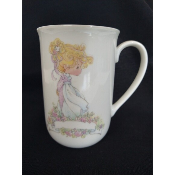 Precious Moments BLANK Name Personalization Mug 1989 Bible Scripture Quote - Picture 6 of 8